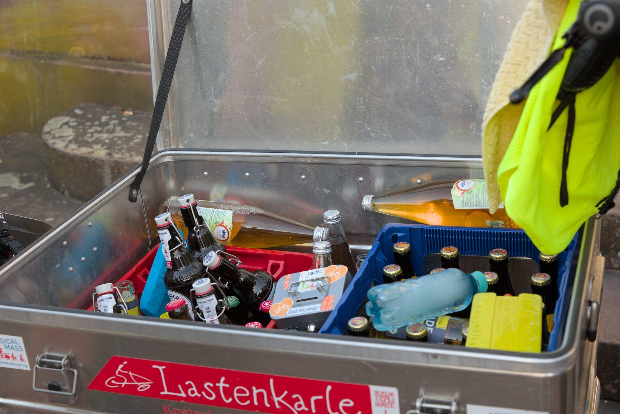 Blick in die "Getränkekiste"